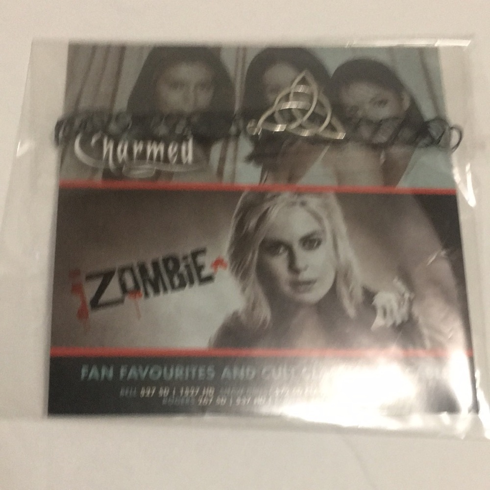 Charmed x iZombie Black Cord Necklace with Silver Celtic Knot